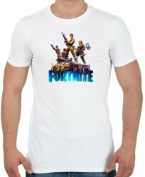 printfashion Fortnite poster 6 - Férfi póló - Fehér (11271516)