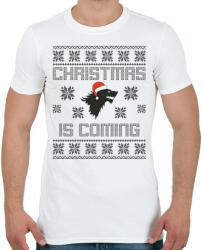 printfashion Christmas is coming Trónok harca - Férfi póló - Fehér (11469589)