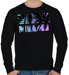 printfashion Miami - Férfi pulóver - Fekete (4389836)