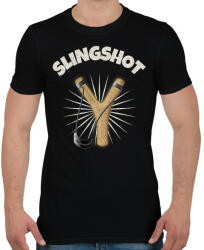printfashion SLINGSHOT - Férfi póló - Fekete (11430018)