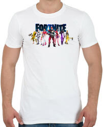 printfashion Fortnite poster 7 - Férfi póló - Fehér (11411388)