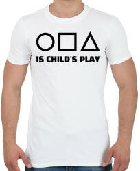 printfashion SQUID GAME - Férfi póló - Fehér (11440928)