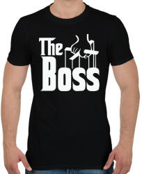 printfashion The Boss - Férfi póló - Fekete (8690507)