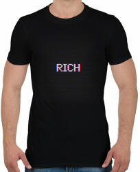 printfashion RICH - Férfi póló - Fekete (11362953)