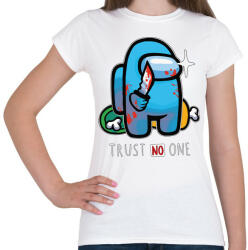 printfashion Among us trust no one - Női póló - Fehér (4128730)