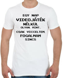 printfashion Game - Férfi póló - Fehér (11402115)