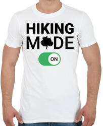 printfashion Hiking mode on! - Férfi póló - Fehér (11449794)
