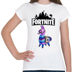 printfashion Fortnite Lama - Női póló - Fehér (1837973)