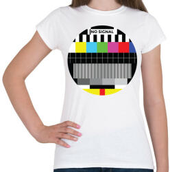 printfashion No signal - Női póló - Fehér (4043894)
