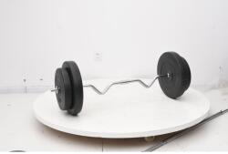 vidaXL Set de halteră și gantere cu plăci de greutate, 90 kg (3145030)