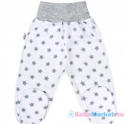 NEW BABY Baba lábfejes nadrág New Baby Classic II szürke csillagokkal 80 (9-12 h)