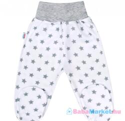 NEW BABY Baba lábfejes nadrág New Baby Classic II szürke csillagokkal 68 (4-6 h)