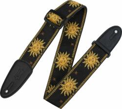 Levy's Sun Motif Black Curea de chitară (MPJG-SUN-BLK)