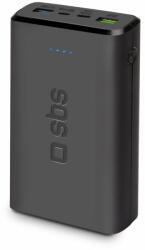 SBS - PowerBank 20 000 mAh - 2x USB, USB-C, Micro-USB, negru