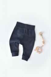 BabyCosy Pantaloni Bebe Unisex din bumbac organic Bleumarin (Marime: 3-6 Luni) (BC-CSY5622-3)