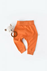 BabyCosy Pantaloni Bebe Unisex din bumbac organic Portocaliu (Marime: 12-18 Luni) (BC-CSY5624-6)