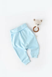 BabyCosy Pantaloni Bebe Unisex din bumbac organic Bleu (Marime: 9-12 luni) (BC-CSY5626-18)