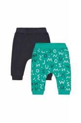 Tongs baby Set de 2 perechi de pantaloni Litere pentru bebelusi, Tongs baby (Culoare: Verde, Marime: 9-12 luni) (tgs_3194_4)
