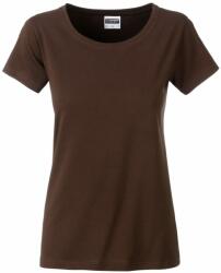 Daiber Tricou clasic de damă din bumbac organic 8007 - Maro | XL (8007-1754709)