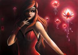 Grafika - Puzzle Misstigri: Red Flower / 0114 / - 1 000 piese Puzzle