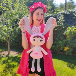 Păpușenia Păpușă Personalizată Iepuriță Roz Papusa