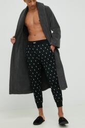 Ralph Lauren pamut pizsamanadrág fekete, mintás - fekete XL