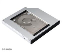 Akasa HDD/SSD beépítő keret Akasa N. Stor Slim ODD helyre - 2.5 HDD/SSD (13mm) (AK-OA2SSA-BKV2)