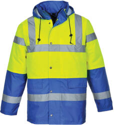 Portwest S466 Hi-Vis Contrast Traffic kabát sárga/royal színben (S466YRBS)