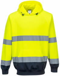 Portwest B316 Kéttónusú kapucnis pulóver sárga/navy színben (B316YNRXXXL)