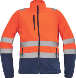 CERVA Sevilla HV polár pulóver narancs-navy színben (0346000291005)