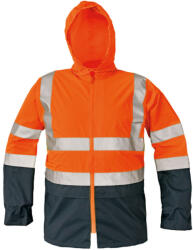 CERVA Epping fényvisszaverő kabát narancs/navy színben (0301033891004)