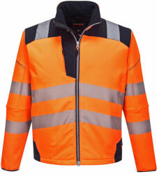 Portwest T402 PW3 Hi-Vis Softshell kabát narancs/navy színben (T402ONRS)