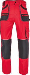 CERVA F&F Hans munkavédelmi derekas nadrág piros/antracit színben (03520063R4056)