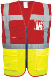 Portwest C276 Paris Executive mellény sárga/piros színben (C276YREXXXL)