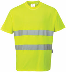 Portwest S172 Cotton Comfort jólláthatósági póló sárga színben (S172YERL)