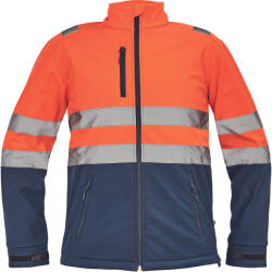 CERVA Granada Softshell kabát narancs-navy színben (0301059291002)