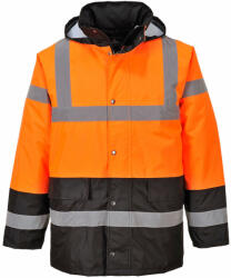 Portwest S467 Hi-Vis Kéttónusú Traffic kabát narancs/fekete színben (S467OBRXXXL)
