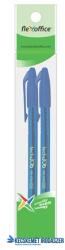 FlexOffice Golyóstoll, 0, 4 mm, 2 db/bliszter, kupakos, FLEXOFFICE "TechJob", kék (FOGT016BLK) - kecskemetirodaszer