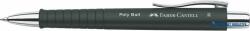 Faber-Castell Golyóstoll, 0, 7 mm, nyomógombos tolltest, fekete tolltest, FABER-CASTELL "Poly Ball", kék (TFC241199) - kecskemetirodaszer