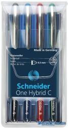 Schneider Rollertoll készlet, 0, 3 mm, SCHNEIDER "One Hybrid C", 4 szín (TSCOHC03K4) - kecskemetirodaszer