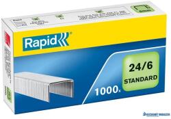 RAPID Tűzőkapocs, 24/6, horganyzott, RAPID "Standard (E24855600) - kecskemetirodaszer
