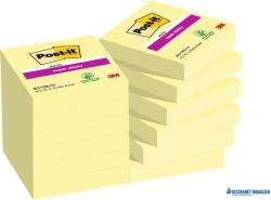 3M Öntapadó jegyzettömb csomag, 48x48 mm, 12x90 lap, 3M POSTIT "Super Sticky", sárga (LP62212SSCYEU) - kecskemetirodaszer