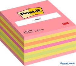 3M Öntapadó jegyzettömb, 76x76 mm, 450 lap, 3M POSTIT, lollipop pink (LP2028NP) - kecskemetirodaszer