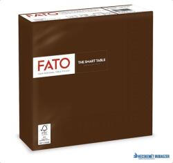 FATO Szalvéta, 1/4 hajtogatott, 33x33 cm, FATO "Smart Table", csokoládé barna (KHH658) - kecskemetirodaszer