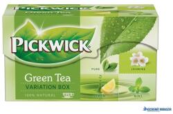 Pickwick Zöld tea, 20x2 g, PICKWICK "Zöld tea Variációk", citrom, jázmin, earl grey, borsmenta (KHK116) - kecskemetirodaszer