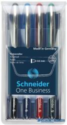 Schneider Rollertoll készlet, 0, 6 mm, "SCHNEIDER "One Business", 4 szín (TSCOBK4) - kecskemetirodaszer