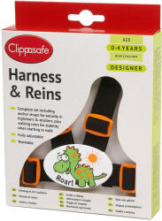  Clippasafe Ülésrögzítő és kantár fekete/narancs 10/D - babycenter-online