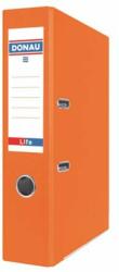 DONAU Iratrendező, 75 mm, A4, PP/karton, élvédő sínnel, DONAU Life, neon narancssárga (D3969NN) (3969001PL-12)