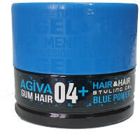 Agiva Hair Styling Gel 04+ Gum HaIR Blue Power 700 ml