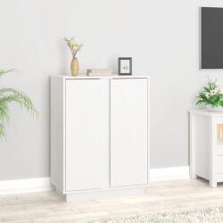 vidaXL Servantă, alb, 60x35x80 cm, lemn masiv de pin (814490) Comoda